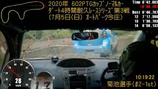 ﾀﾞｰﾄ4時間耐久ﾚｰｽ(2020.7.5 Rd.3)CRUISER'S #2-1st 菊池選手 IN-CAR