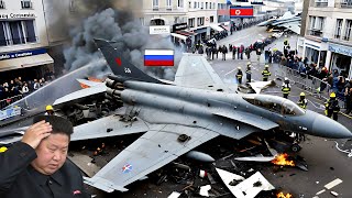 1 MINUTE AGO! 370 Russian-North Korean SU-57 and MiG-25 fighter jets destroyed by deadly US weapons