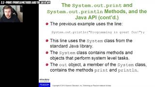 2 2 print and println Methods and the Java API