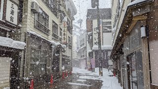 肘折温泉 山形｜世界有数の豪雪地帯にある温泉街散策 #4K