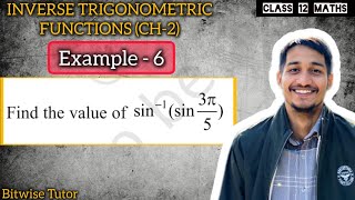 Inverse trigonometric functions example 6 | Example 6 chapter 2 class 12 maths