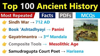 Top 100 Ancient History MCQs | Most Important | Ancient History Gk MCQs | Marathon Ancient History