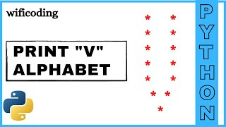 print V using python | print V alphabet in python (in star .🌟 pattern )