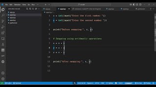 How to Swap Two Numbers Without Using Temp Variable in Python – GATE, Interview & Placement Practice