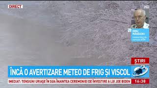 Încă o avertizare meteo de frig și viscol