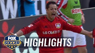 Chicharito doubles Leverkusen's lead right before the half | 2015–16 Bundesliga Highlights