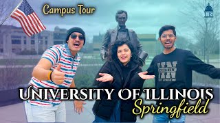 University of Illinois Springfield | Campus Tour | తెలుగు | USA Telugu Vlogs