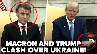 💥Trump and Macron on Meeting with Zelensky and Putin! Tense moment – watch their REACTIONS!