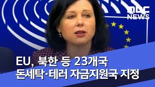 EU, 북한 등 23개국 돈세탁·테러 자금지원국 지정 (2019.02.14/뉴스투데이/MBC)