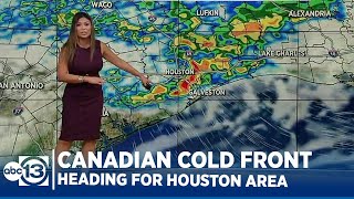 Canadian Cold Front Headed for Houston