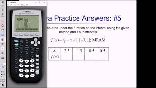 Rectangular Approximation Method (RAM) (Part 1): Problem Set #3