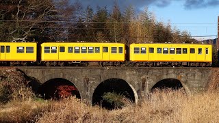 【めがね橋を渡り吊り掛け駆動を唸らせる270系】三岐鉄道270系K76編成 麻生田〜楚原通過