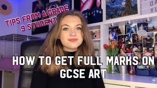 How to get FULL MARKS on GCSE Art- Tips and advice from a grade 9 student (A**) + book tour