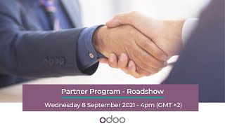 Odoo Partner Program Roadshow: become an official Odoo Partner!