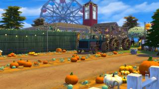 🎃 Fall Festival & Corn Maze | Sims 4 Halloween Speedbuild (no cc)