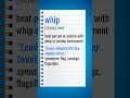 WHIP (C1 Advanced) Learn English Vocabulary