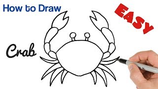 How to Draw a Crab Easy Art Tutorial