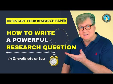 Which best describes a strong research question quizlet?