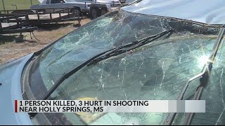 1 dead, 3 injured in Holly Springs shooting