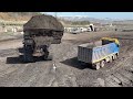 Caterpillar 992G Wheel Loader Loading Coal On Trucks - SotiriadisLabrianidis Mining Works