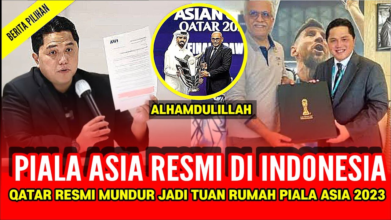 🔴GEMPARKAN ASIA!! AFC RESMI TUNJUK INDONESIA JADI TUAN RUMAH PIALA ASIA ...