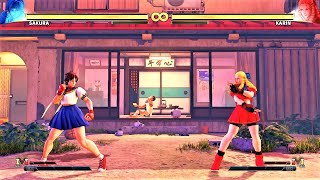 LEVEL 8 Sakura VS Karin STREET FIGHTER V HARDEST BATTLE MATCH