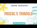 Coding Interview JavaScript - Pascal's Triangle | Algorithm and Data Structure | ASMR Programming