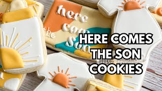 Decorate Here Comes the Son Sugar Cookies ~ Sugar Cookie Step-by-Step Compilation Video