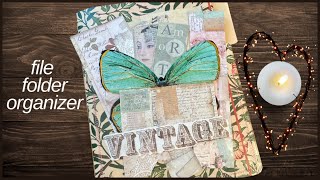 File Folder Ephemera Holder Tutorial | Organize Paper Scraps, Tags & Ephemera ✂️📂