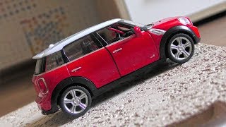 Toy Cars Driving and Jumping from the Springboard - Video