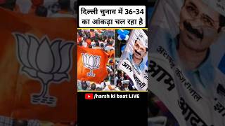 दिल्ली चुनाव में 36-34 का आंकड़ा चल रहा है | #election2025 #delhielection2025 #delhielection