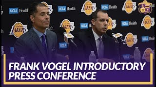 Lakers Press Conference: Frank Vogel is Introduced as Head Coach, Pelinka Responds to Magic Johnson