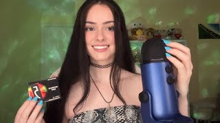 ASMR gum chewing, mic scratching & rambling 🐍