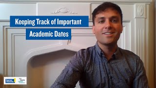 Keeping Track of Important Academic Dates