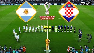 ARGENTINA vs CROATIA • FIFA WORLD CUP QATAR 2022 - Semi Final • eFootball PES 2021