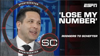 Aaron Rodgers told Adam Schefter to ‘LOSE MY NUMBER!’ 😂 | SportsCenter