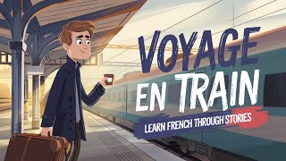 START LEARNING French with this Simple Story |  IMPROVE YOUR FRENCH (A1-A2) A Train Journey