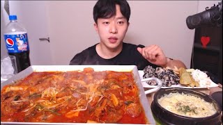 짚신매운갈비찜 주먹밥 계란찜 고추만두 먹방 ! ! ! ㆍ 소통먹방 얼마만이야...아무말 대잔치 ㅎ ㅎ