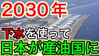 【資源】トウモロコシの800倍の生産効率！下水の原油生産がまもなく実用化！【日本の凄いニュース】