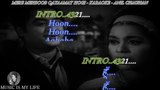Mere Mehboob Qayamat Hogi Karaoke Scrolling Lyrics Eng. & हिंदी