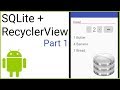SQLite + RecyclerView - Part 1 - CONTRACT AND SQLITE OPEN HELPER - Android Studio Tutorial
