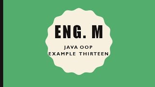 Java OOP | Example Thirteen (File)