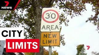 New 30km/h speed limits in Melbourne | 7 News Australia