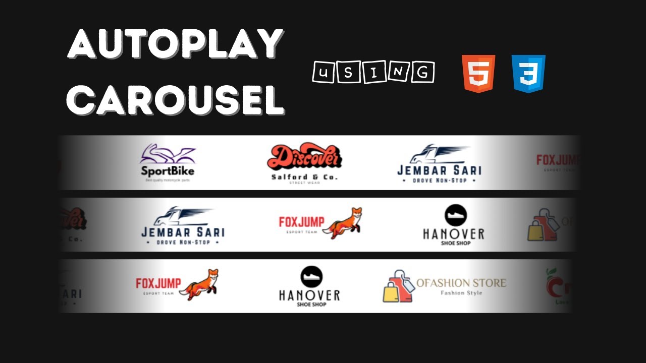 How To Create Infinite Autoplay Carousel Using HTML And CSS | No ...
