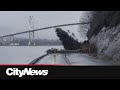 Mudslide closes off large stretch of Vancouver's Stanley Park seawall