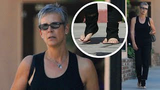 Check Out Jamie Lee Curtis' Ankle Cuff Sandal Boots!