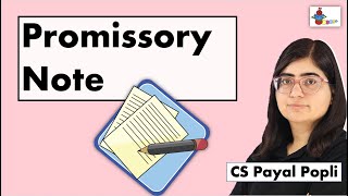 Promissory Note | Meaning of Promissory Note | वचन पत्र | Promissory Note explained in Hindi