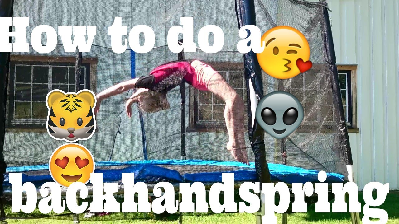 Diy How To Do A Backhandspring Youtube