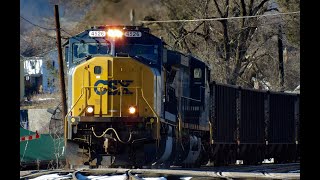 SD70MAC Leads Rare 3 Bay Train!!!!!! #trains #csx