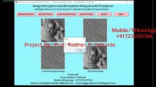 Image Encryption and Decryption Using Arnold Transform | With Source Code | Python Project Code